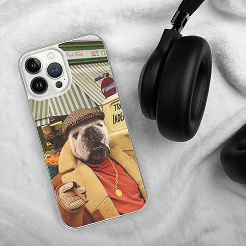 Phone Case with Dog Printed on