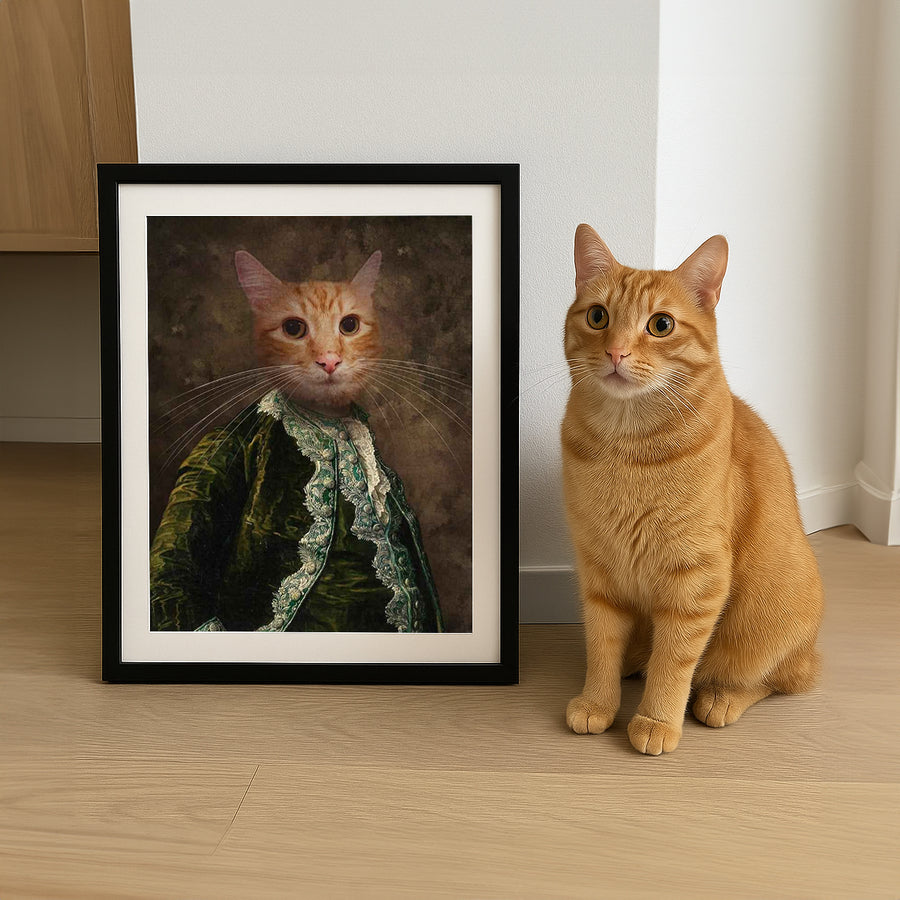 The Emperor  - Custom Vintage Pet Portrait