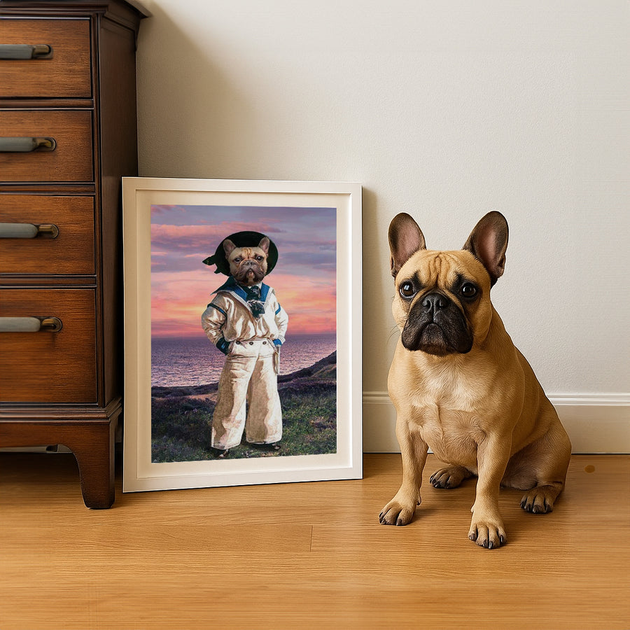 The Little Sailor - Custom Vintage Pet Portrait