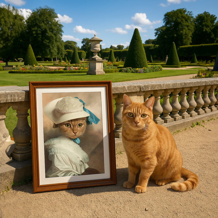 My Fur Lady - Custom Vintage Pet Portrait