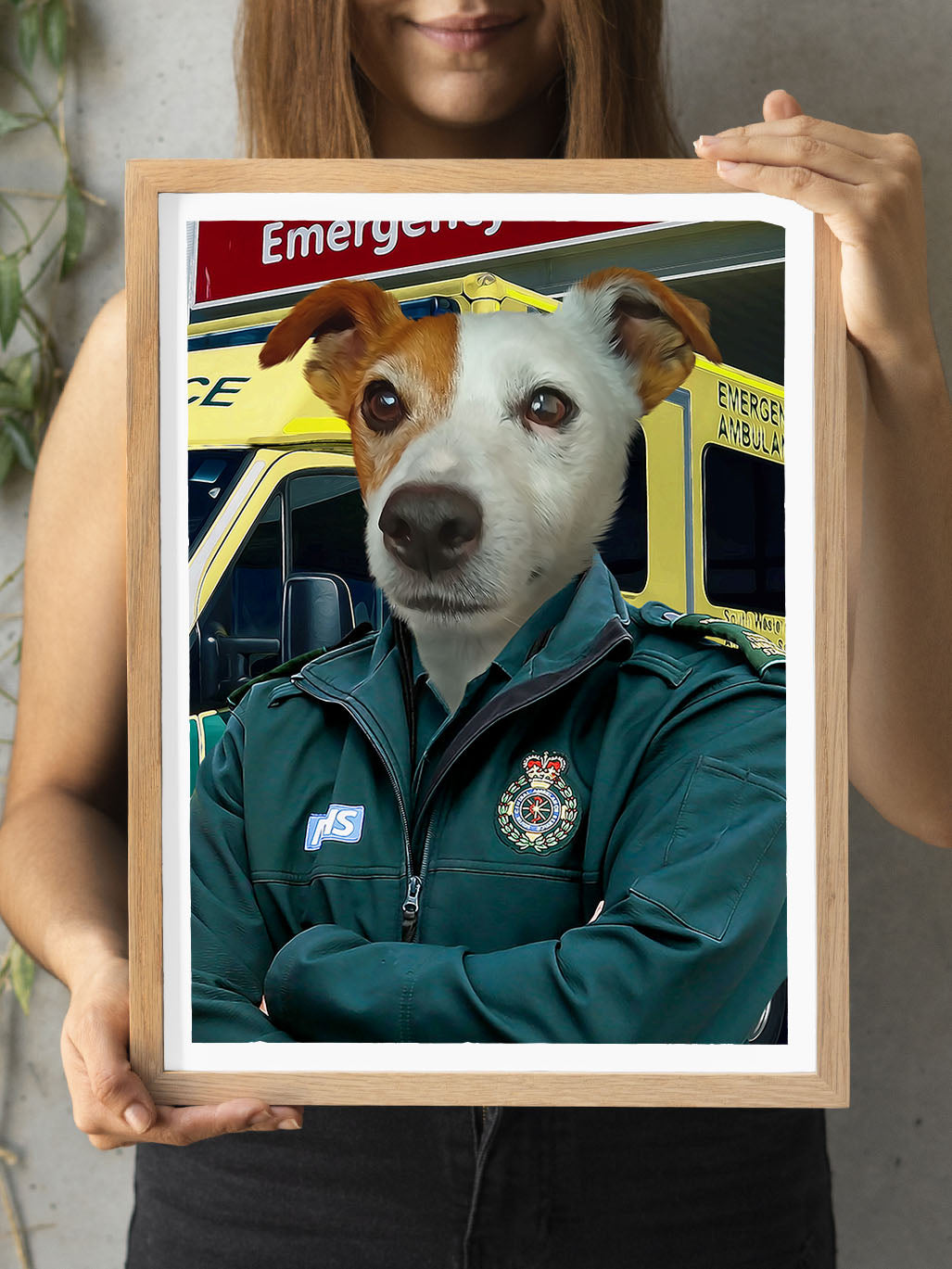 Ambulance Driver - Custom Pet Portrait
