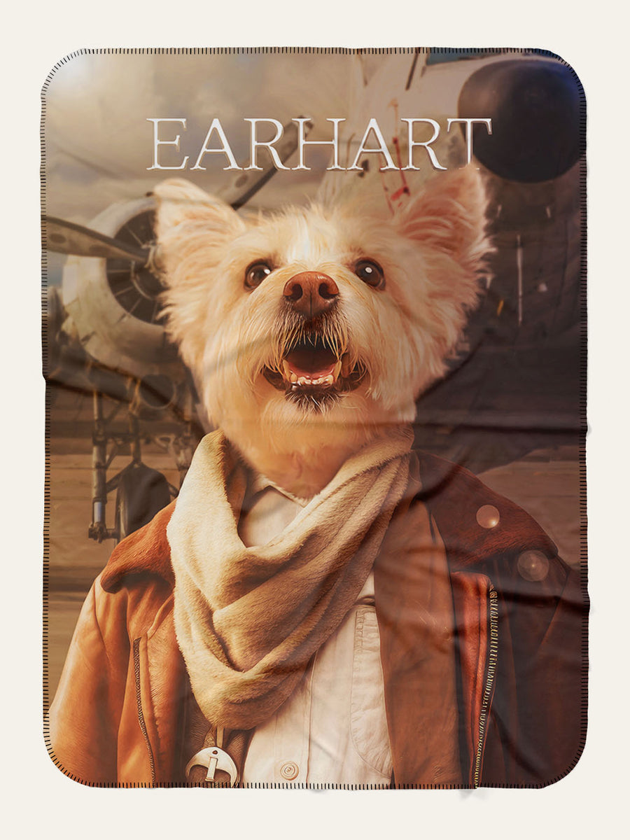 Amelia Earhart - Custom Pet Blanket