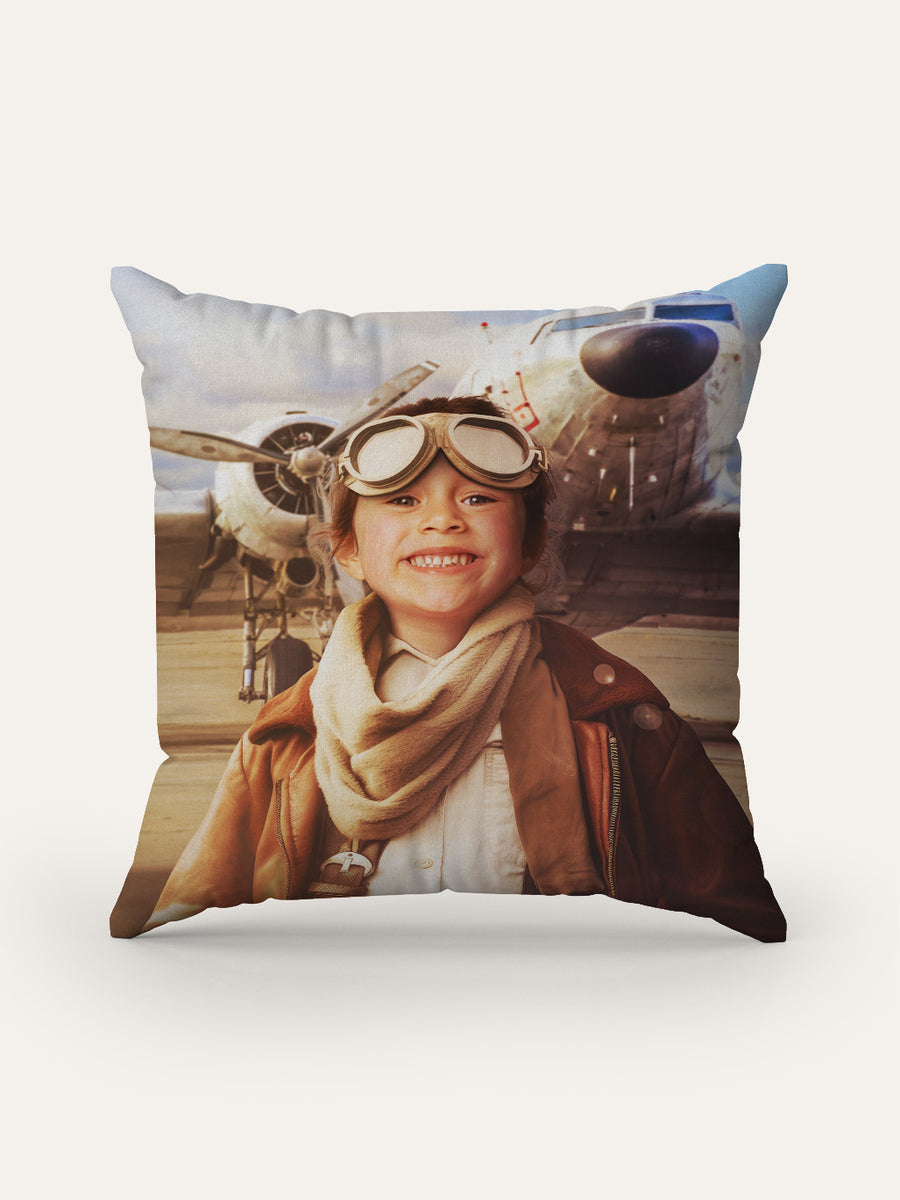 Amelia Earhart - Custom Kids Cushion