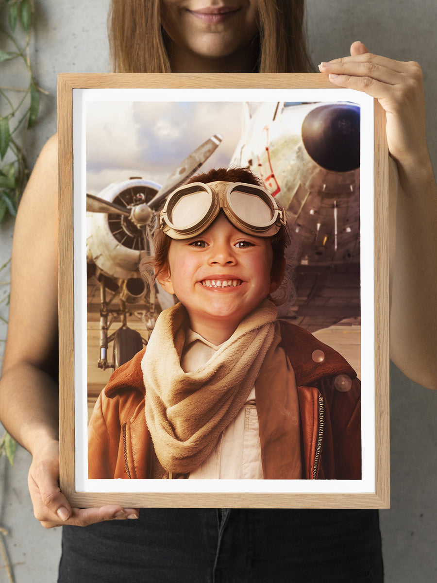 Amelia Earhart - Custom Kids Portrait