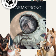 Neil Armstrong - Custom Pet Blanket