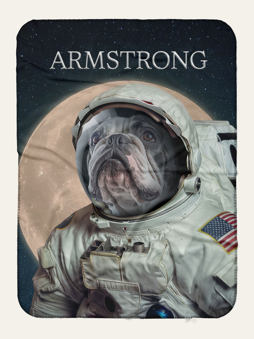 Neil Armstrong - Custom Pet Blanket