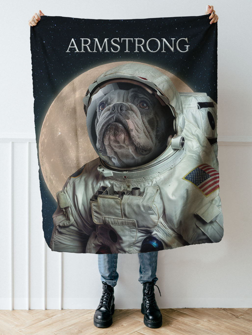 Neil Armstrong - Custom Pet Blanket