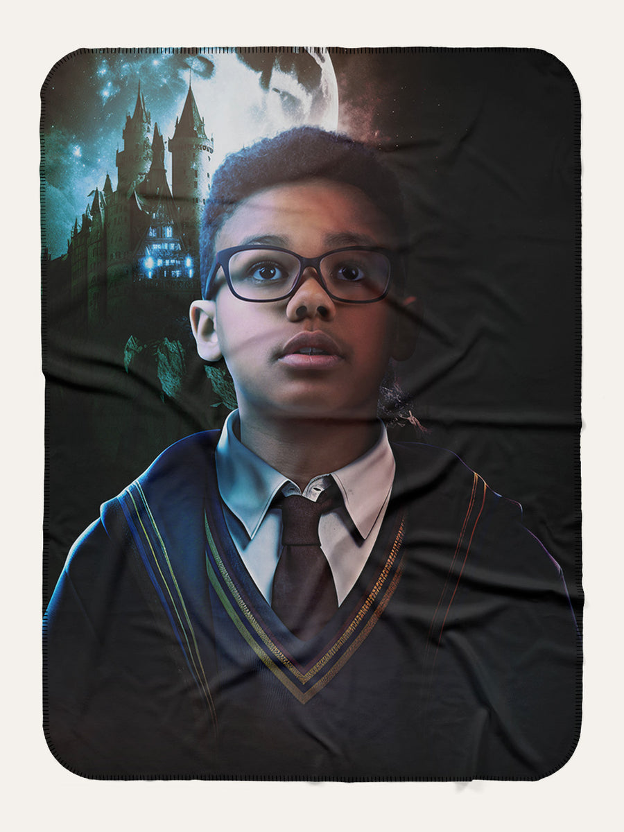 The Boy Wizard - Custom Kids Blanket