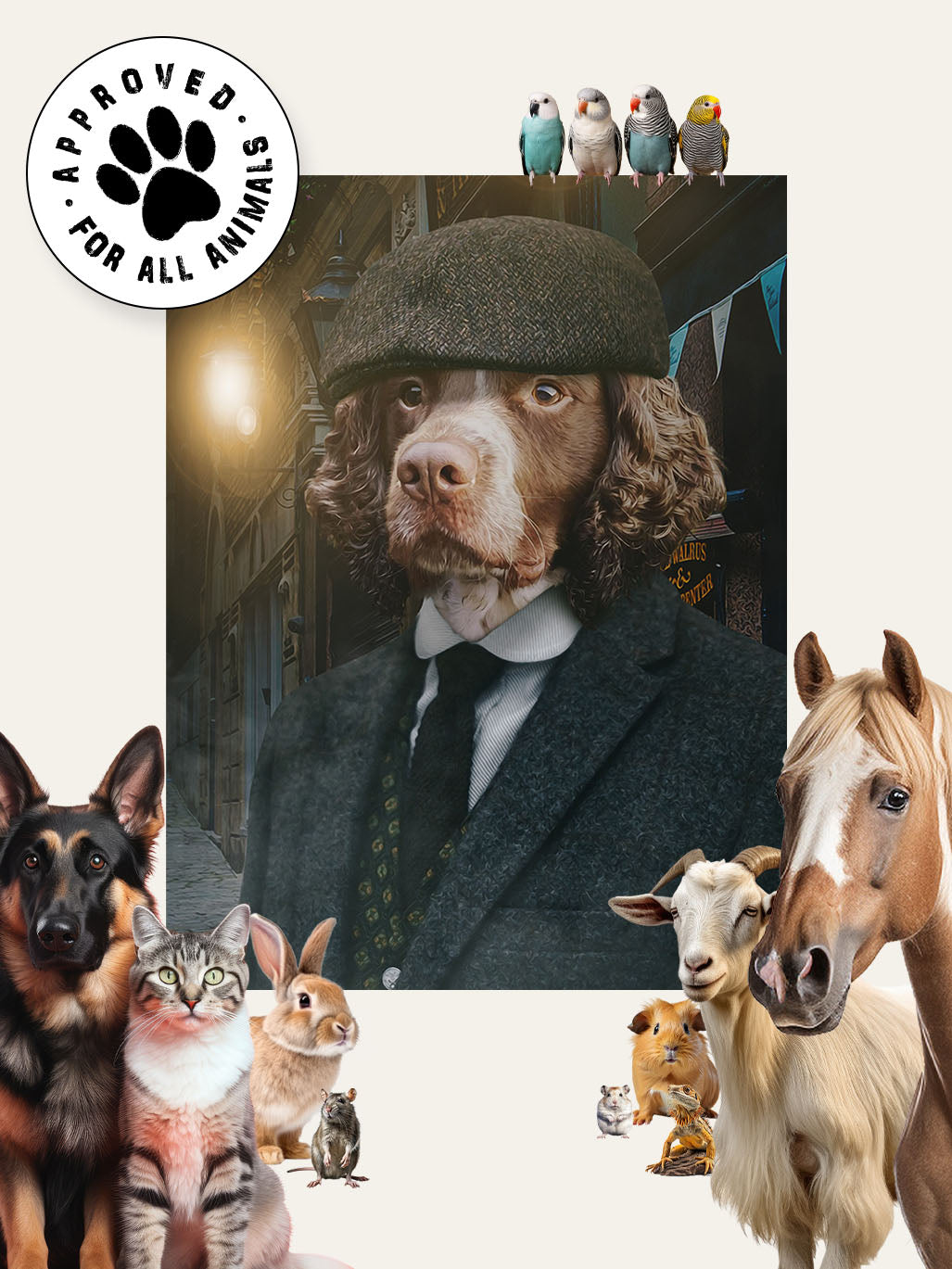 The Brummie Gangster - Custom Pet Canvas