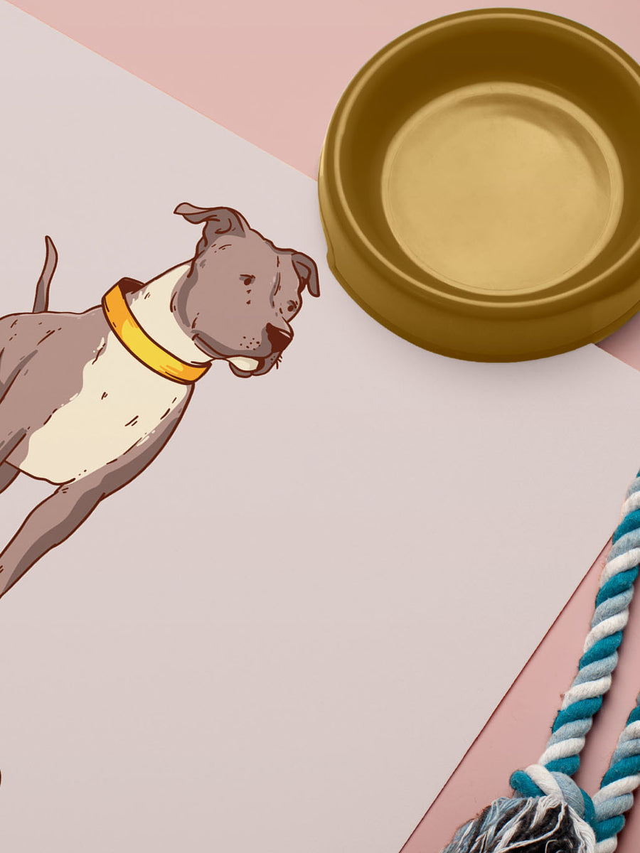 Cartoon - Personalised Pet Bowl Mat
