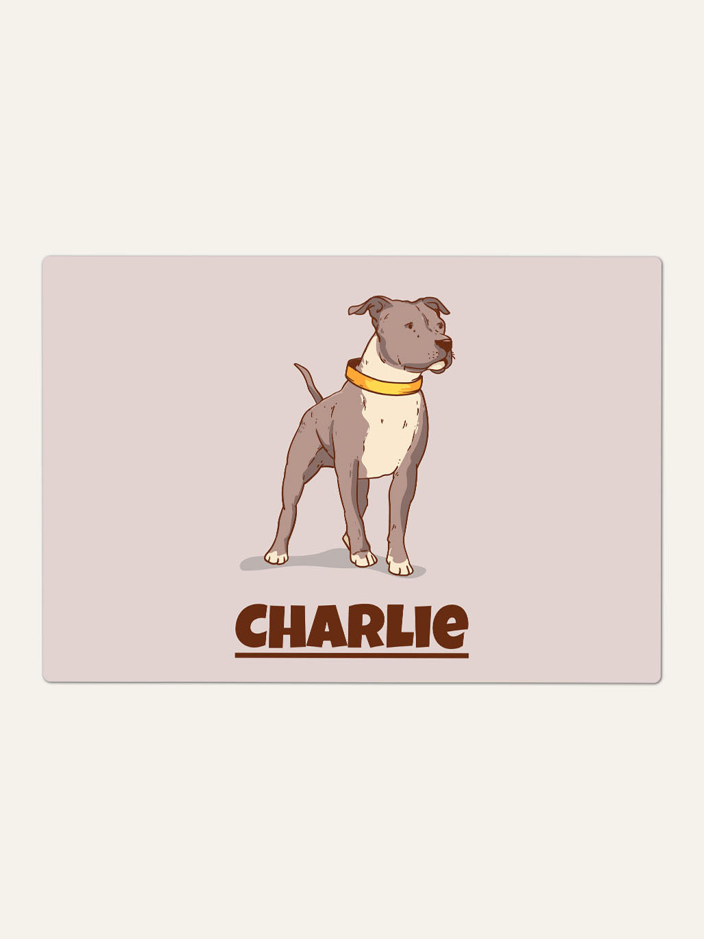 Cartoon - Personalised Pet Bowl Mat