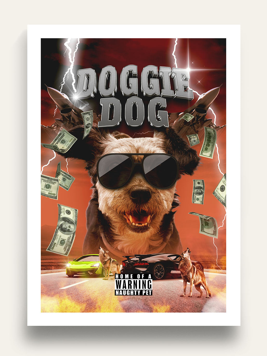 Cash Money Treats - Custom Pet Portrait