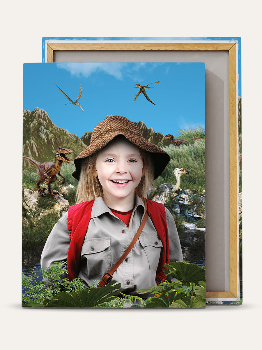 Dino Explorer - Custom Kids Canvas
