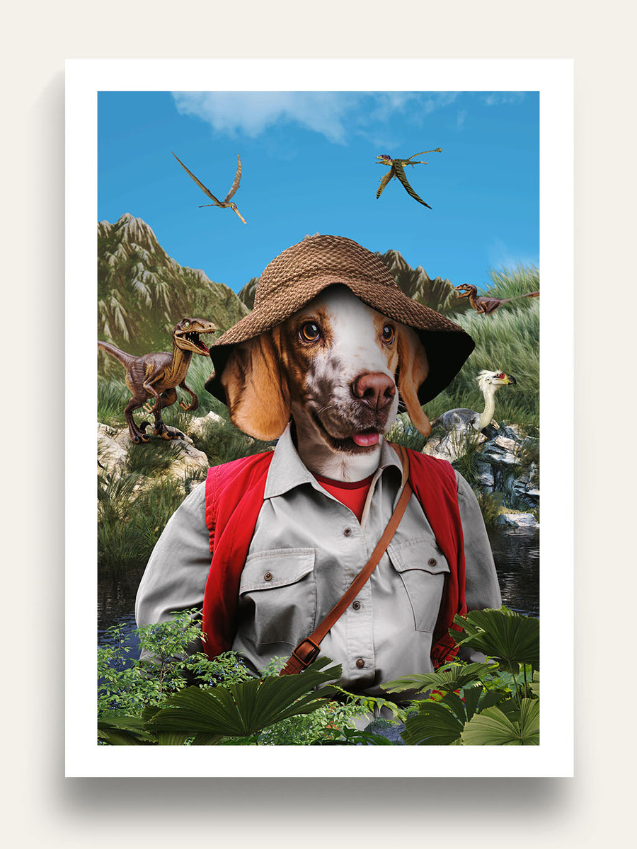 Dino Explorer - Custom Pet Portrait