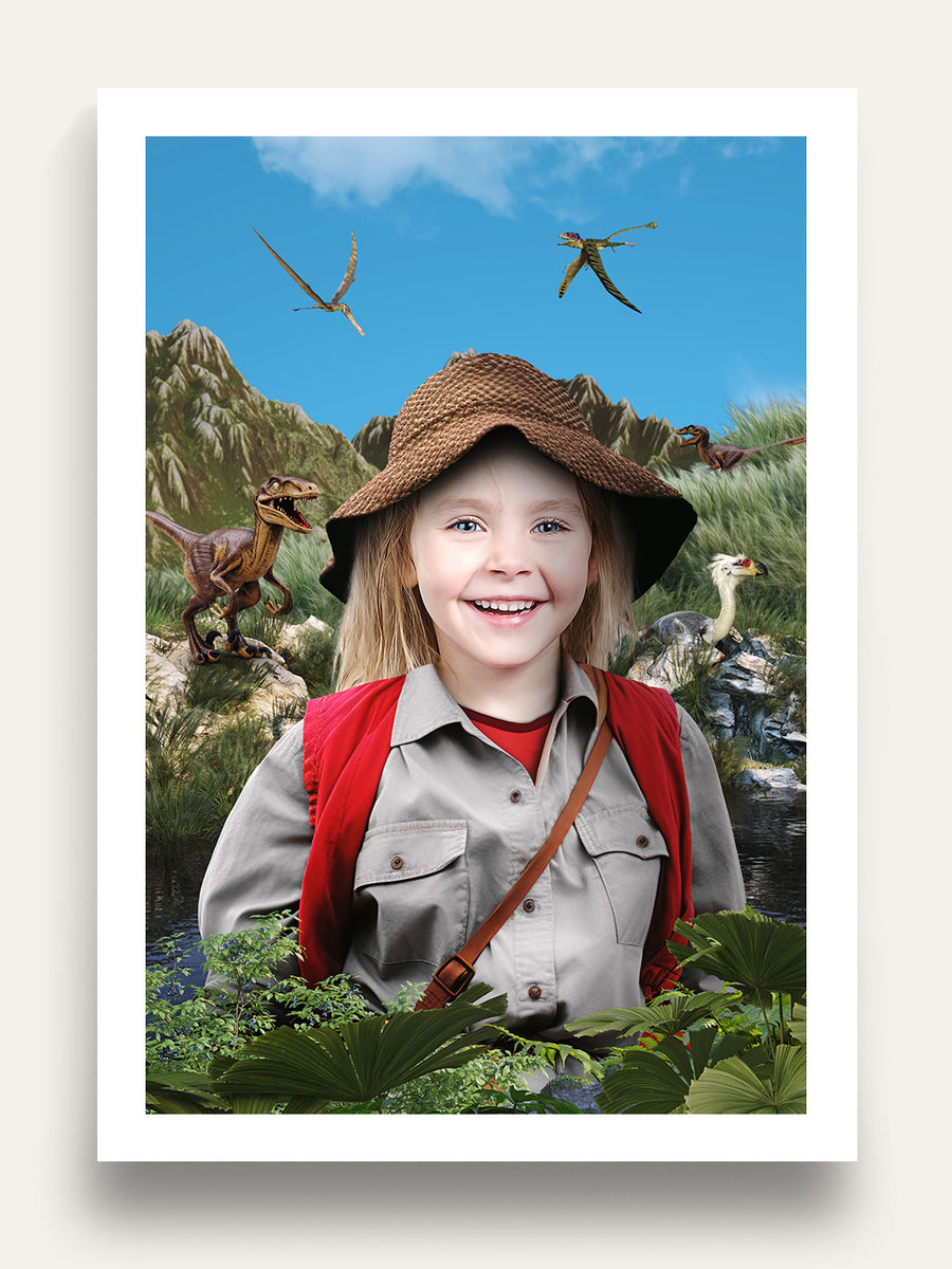 Dino Explorer - Custom Kids Portrait