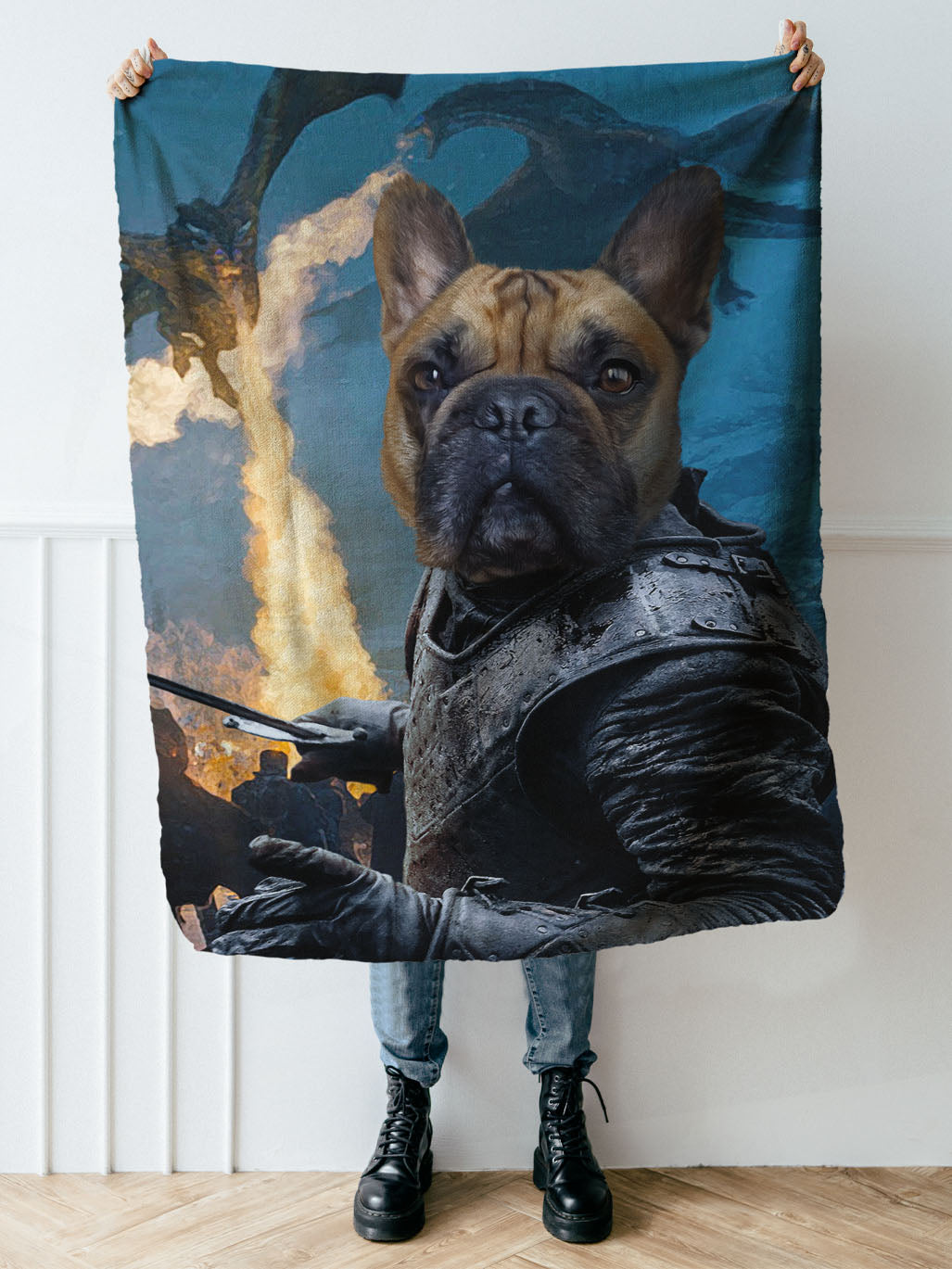 The Dragon Slayer - Custom Pet Blanket
