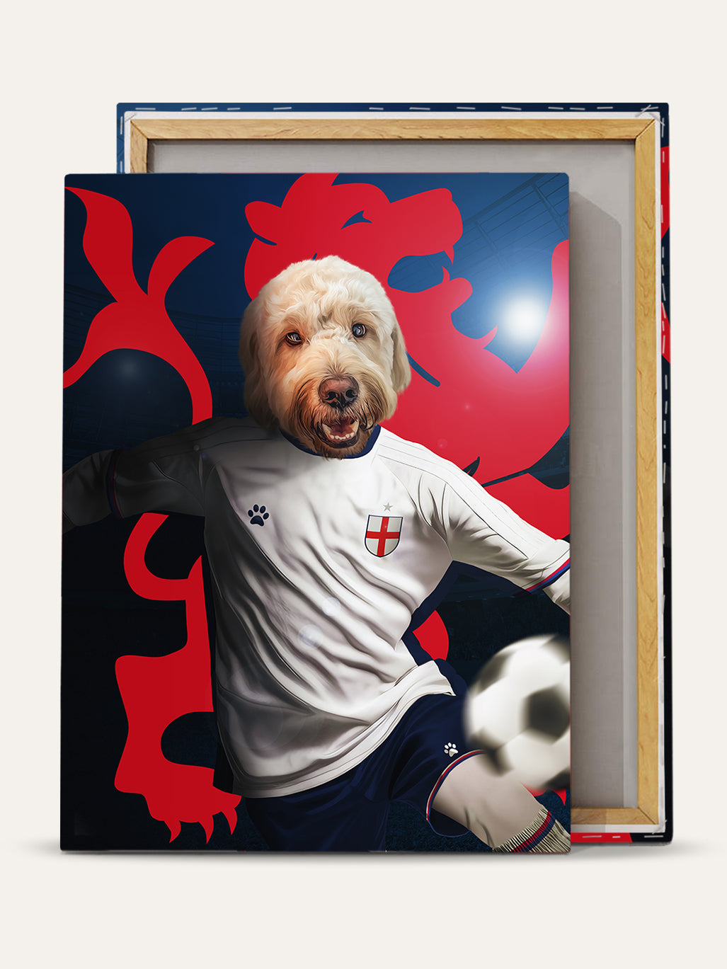 England Player – Custom Pet Canvas