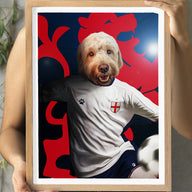 England Player - Custom Pet Portrait