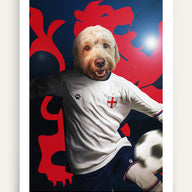 England Player - Custom Pet Portrait