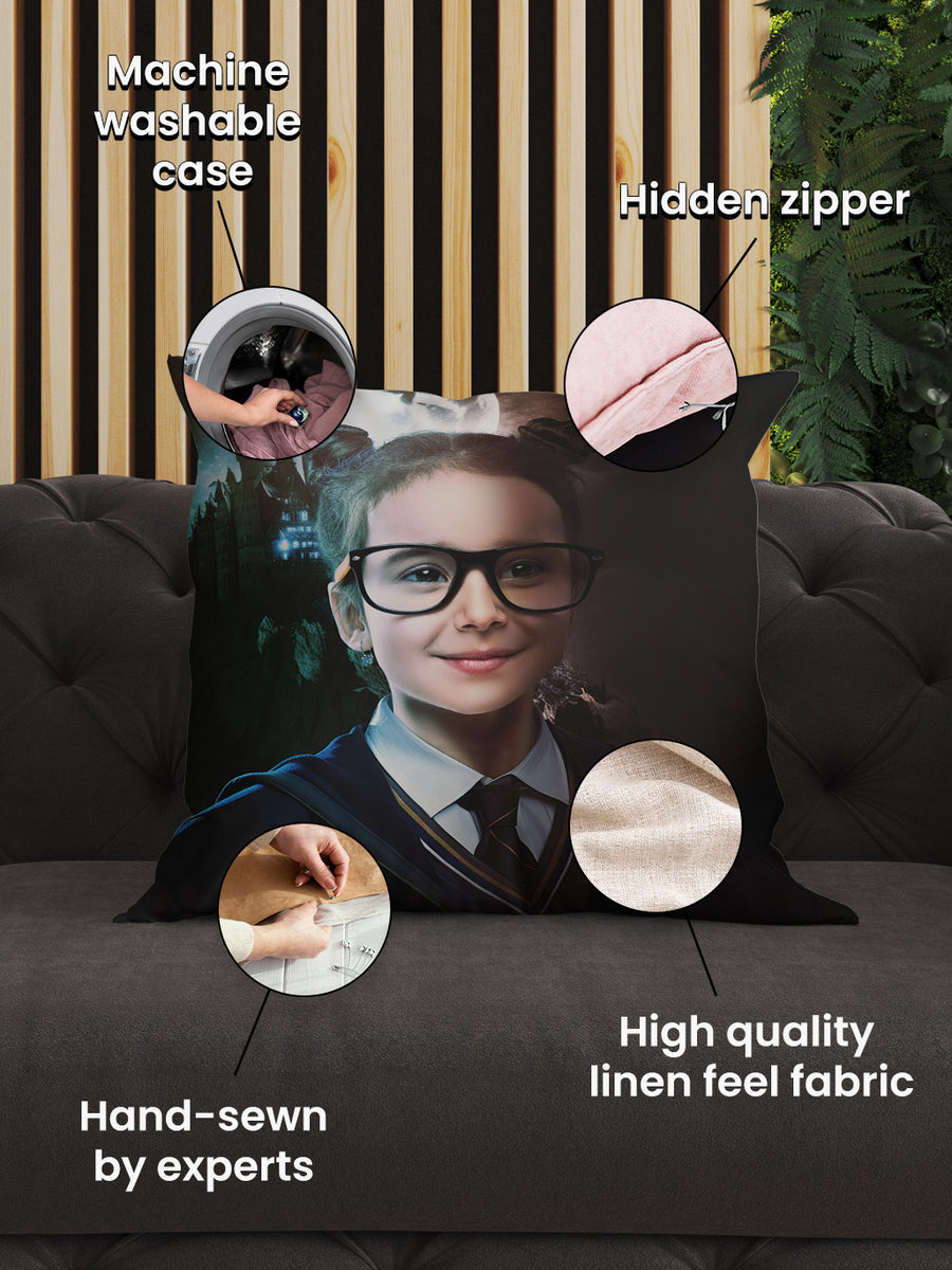 The Young Witch - Custom Kids Cushion