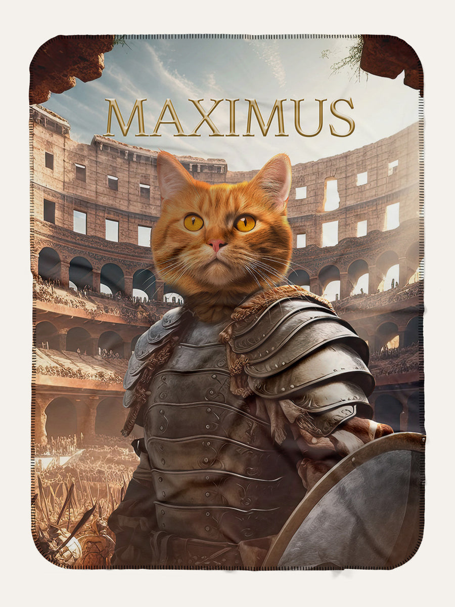 Gladiator - Custom Pet Blanket - Purr & Mutt