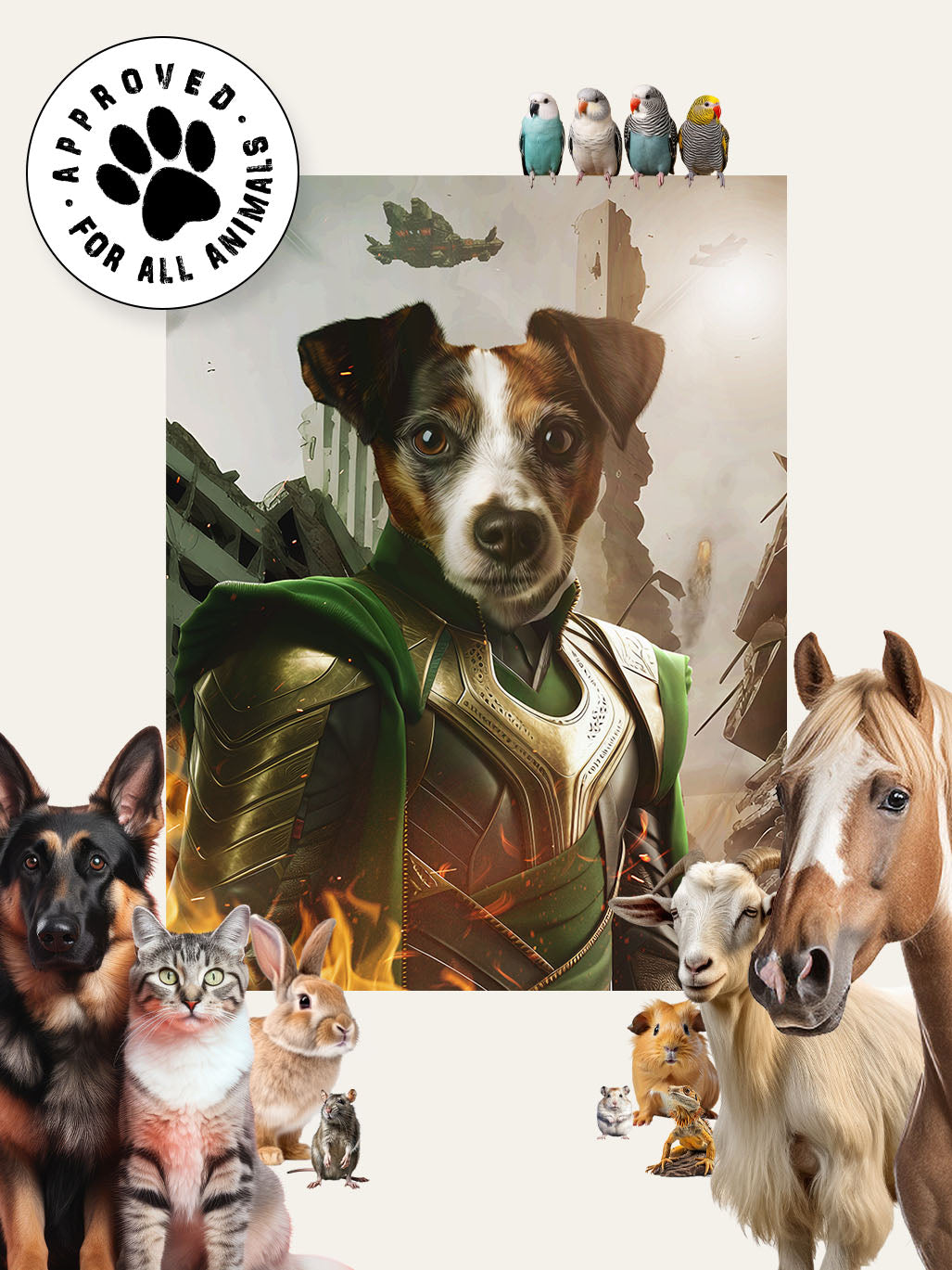 God of Mischeif – Custom Pet Canvas