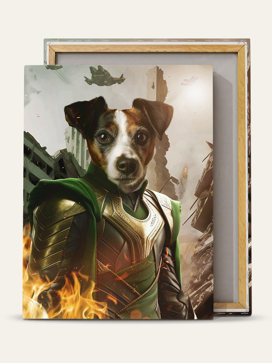 God of Mischeif – Custom Pet Canvas