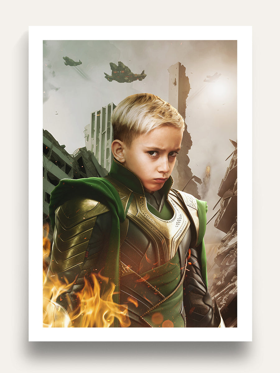 God of Mischeif - Custom Kids Portrait