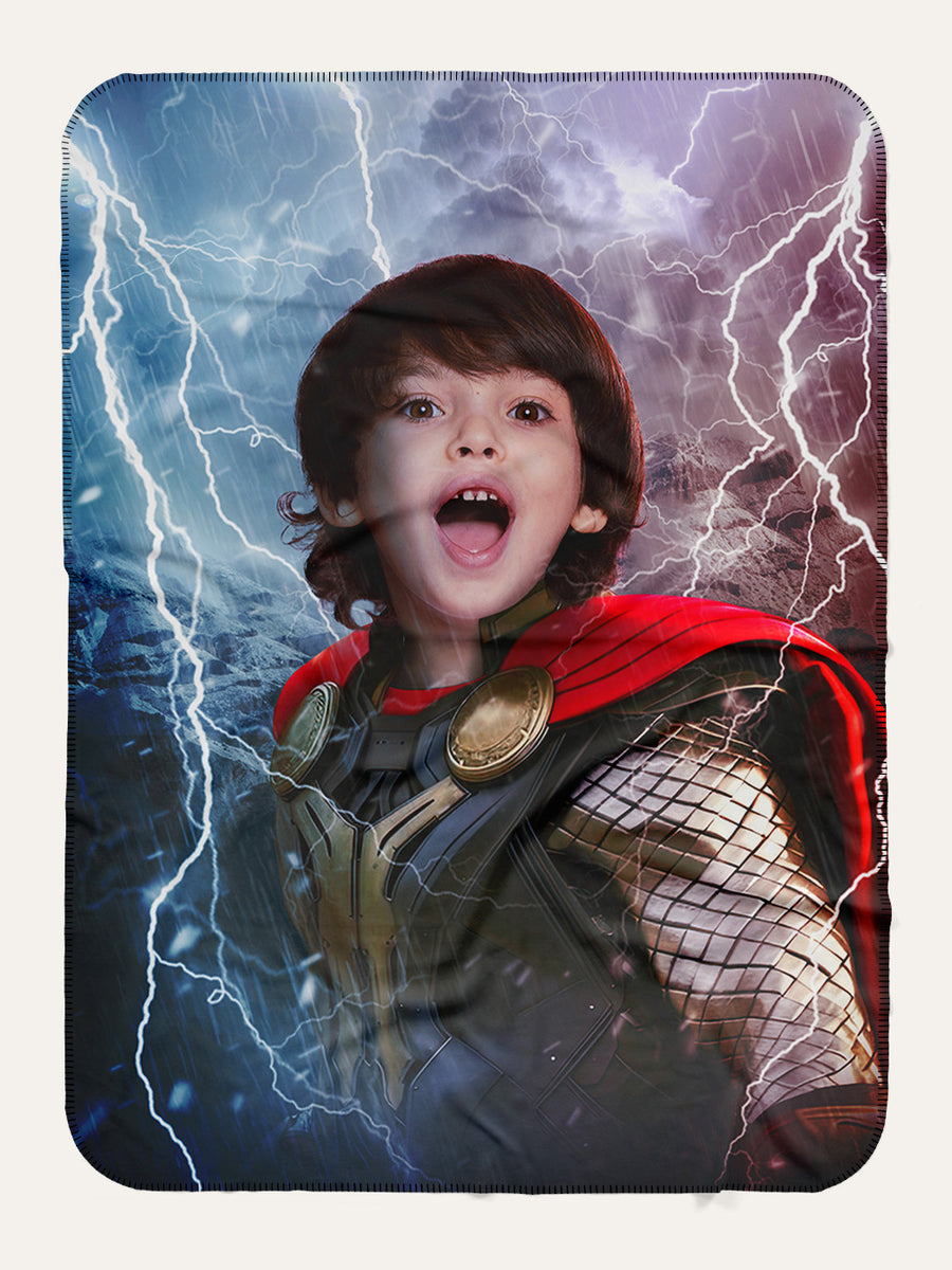 God of Thunder - Custom Kids Blanket