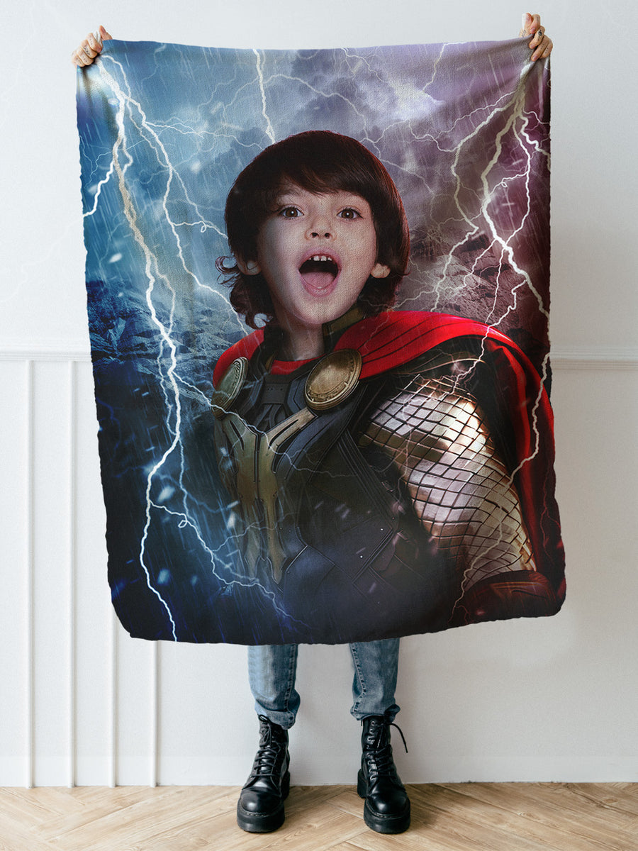 God of Thunder - Custom Kids Blanket