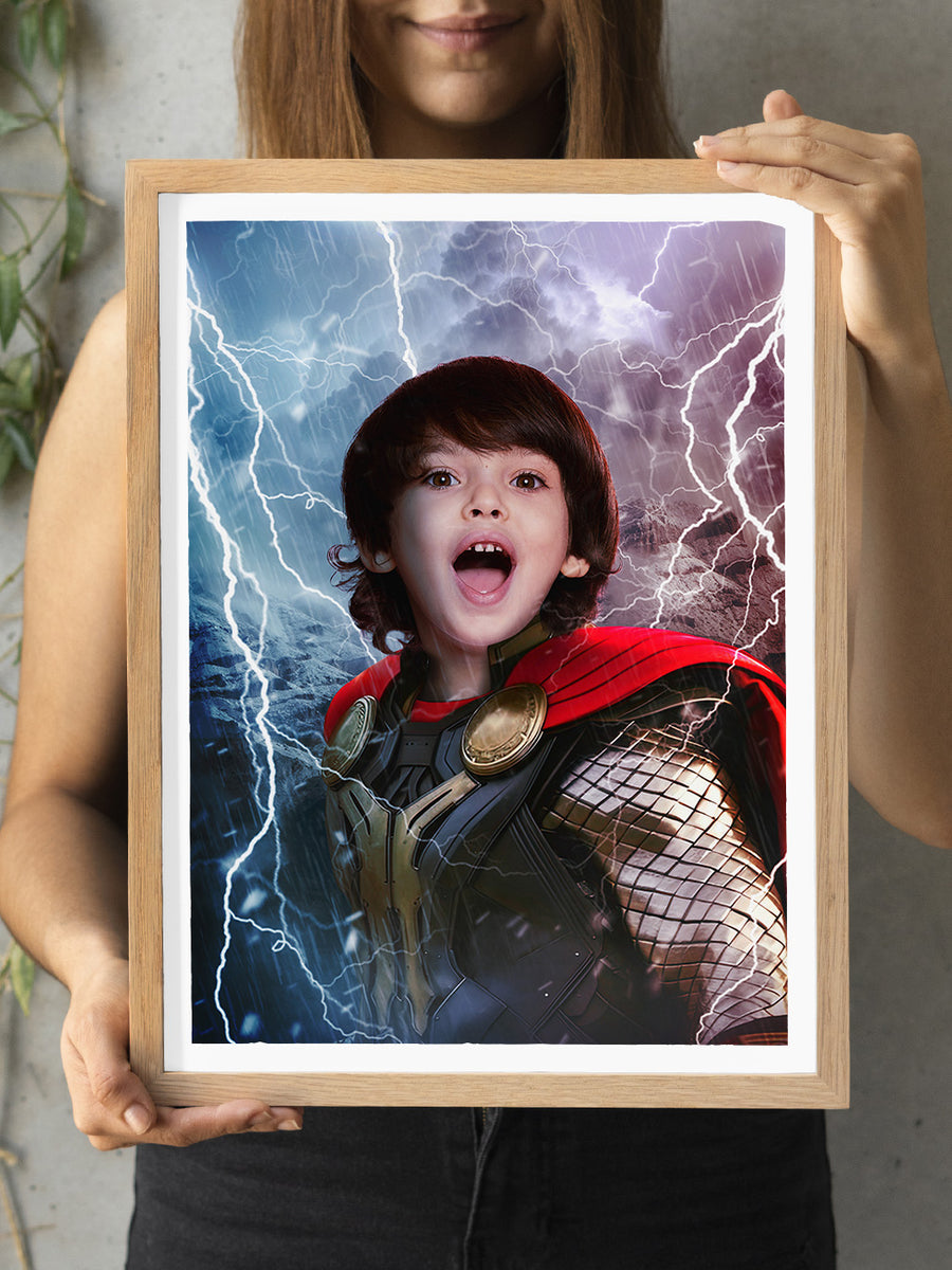 God of Thunder - Custom Kids Portrait