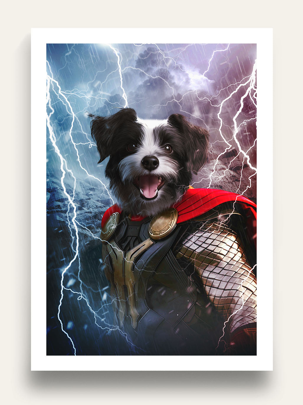 God of Thunder - Custom Pet Portrait