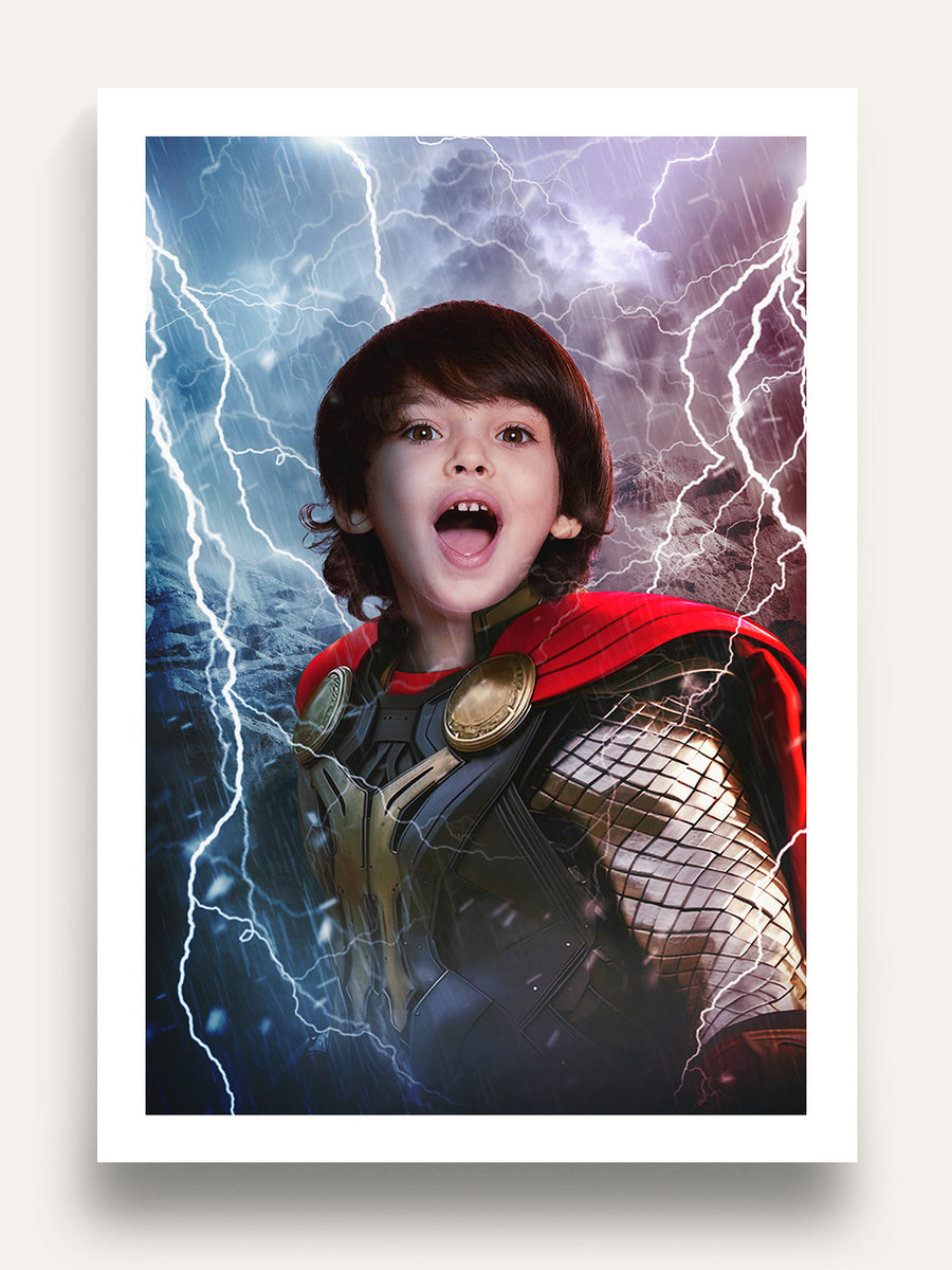 God of Thunder - Custom Kids Portrait