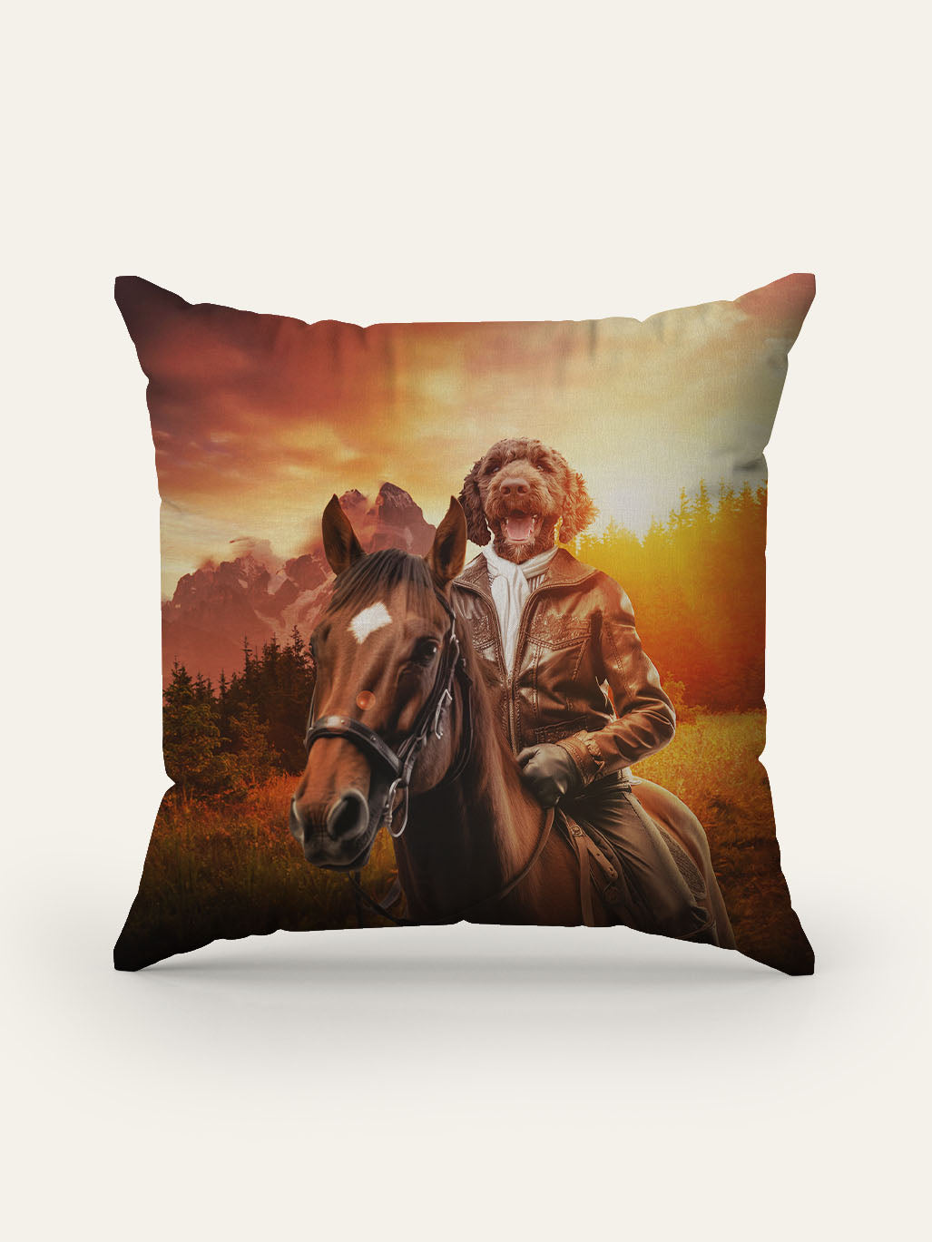 Horse Rider - Custom Pet Cushion