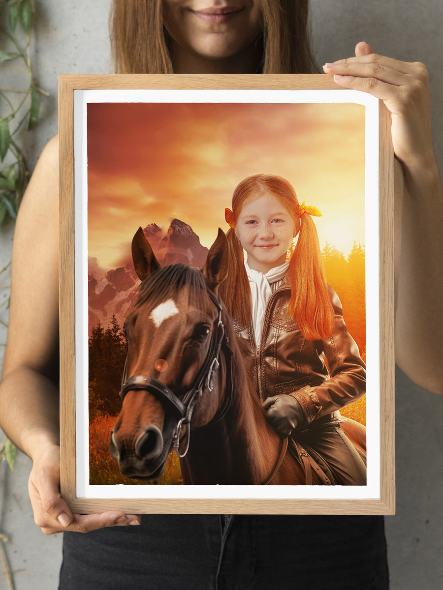 Horse Rider - Custom Kids Portrait