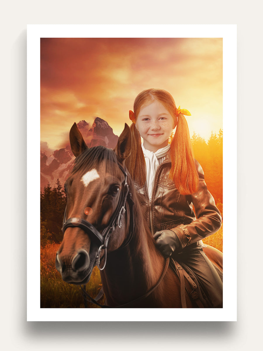 Horse Rider - Custom Kids Portrait