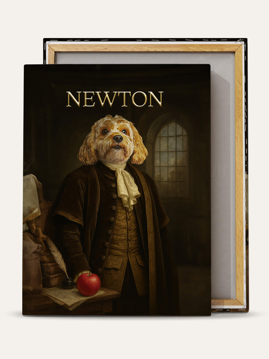 Isaac Newton - Custom Pet Canvas