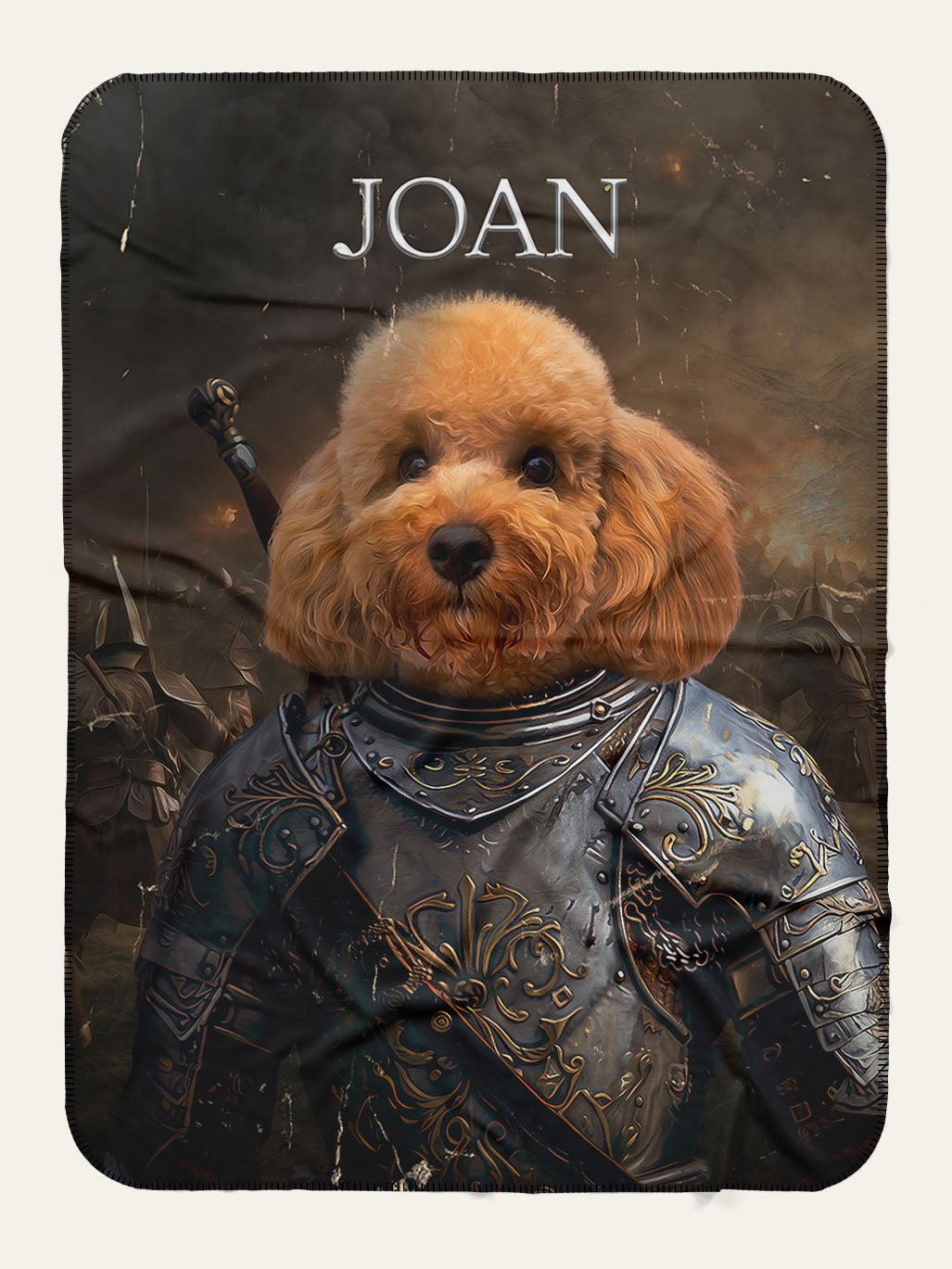 Joan of Arc - Custom Pet Blanket