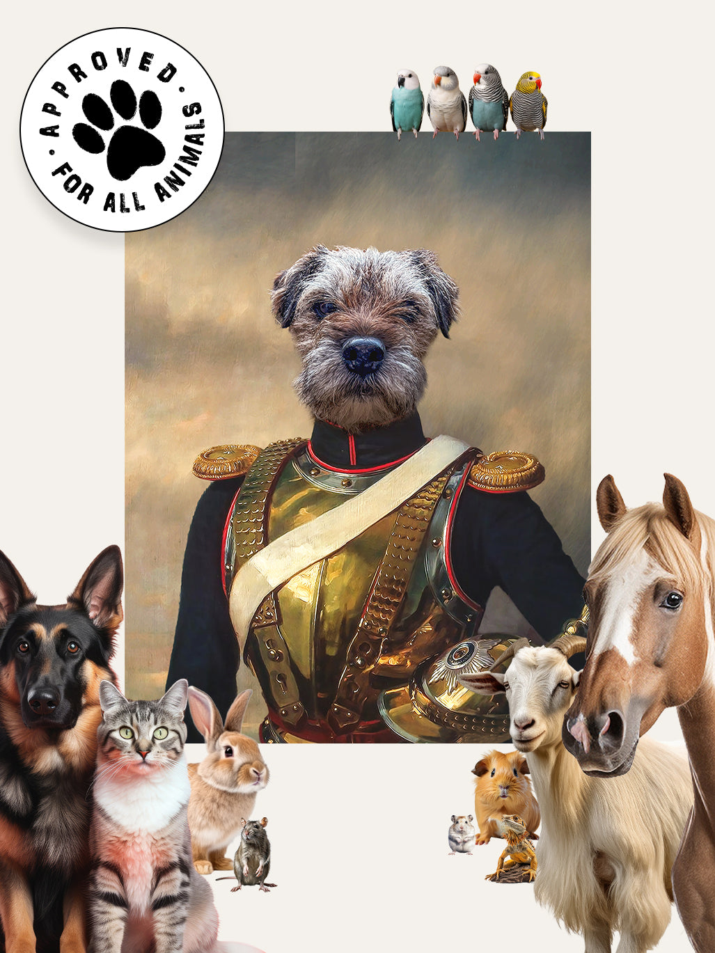 Lieutenant Paws – Custom Pet Canvas