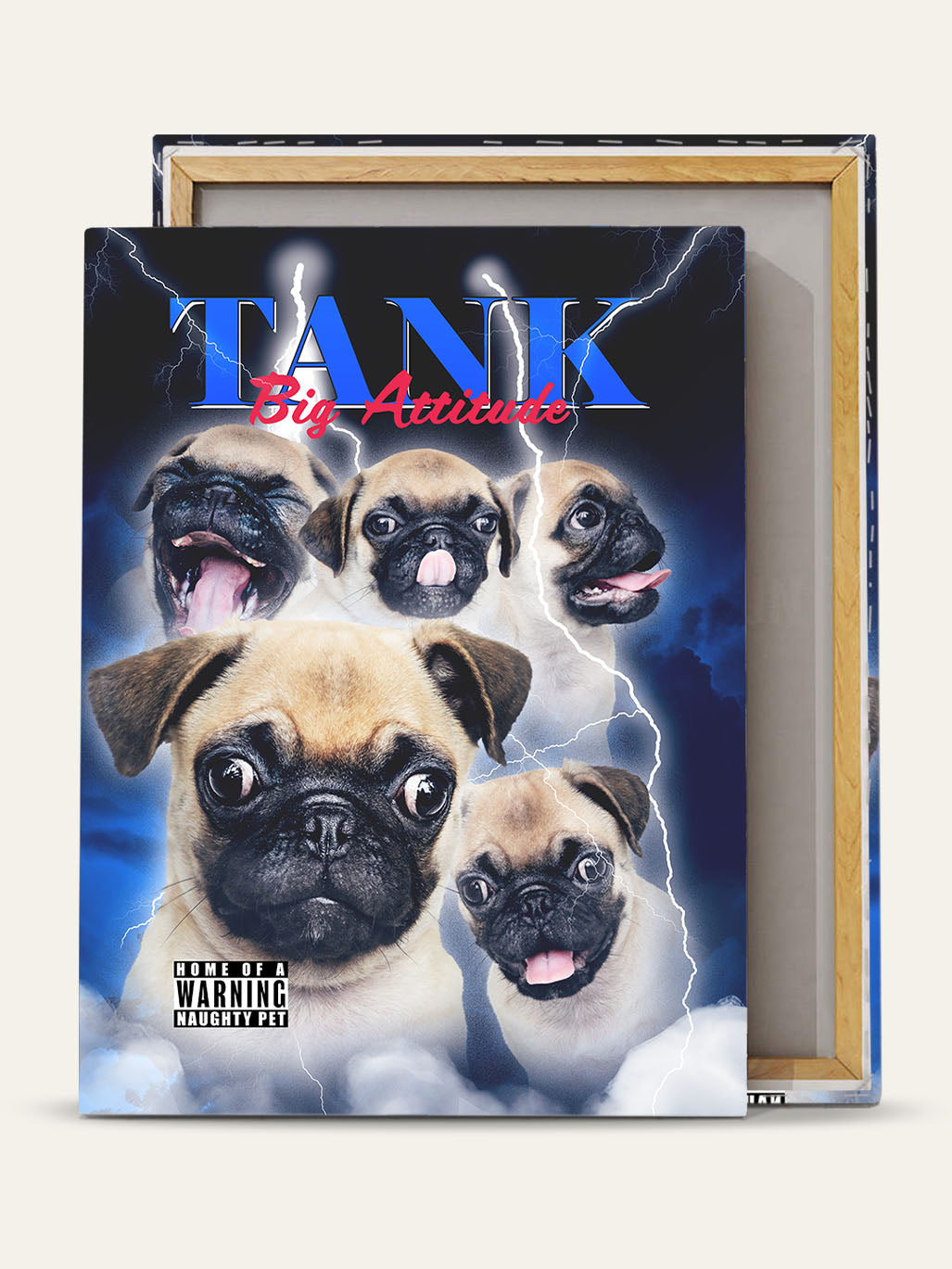 Lil Rascal - Custom Pet Canvas · Purr & Mutt