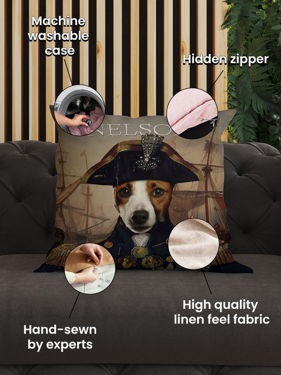 Lord Nelson - Custom Pet Cushion