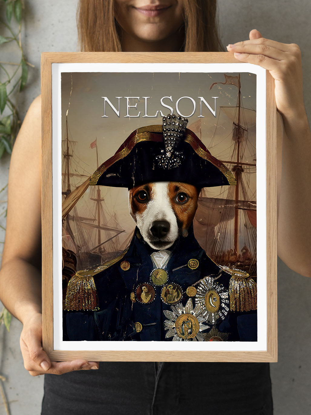 Lord Nelson - Custom Vintage Pet Portrait