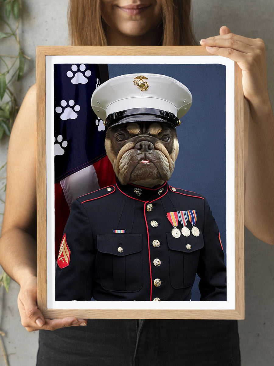 The US Marine - Custom Pet Portrait