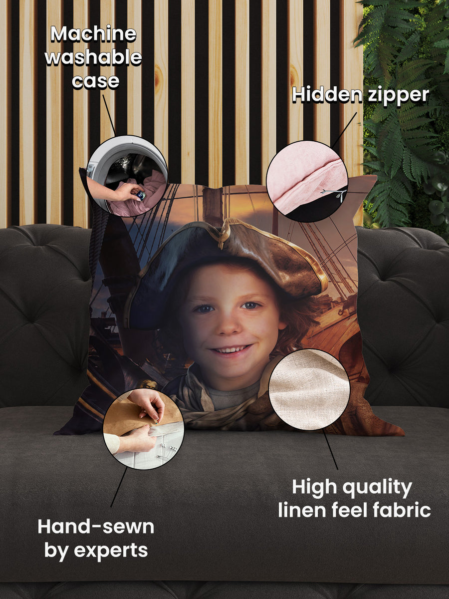 The Pirate - Custom Kids Cushion