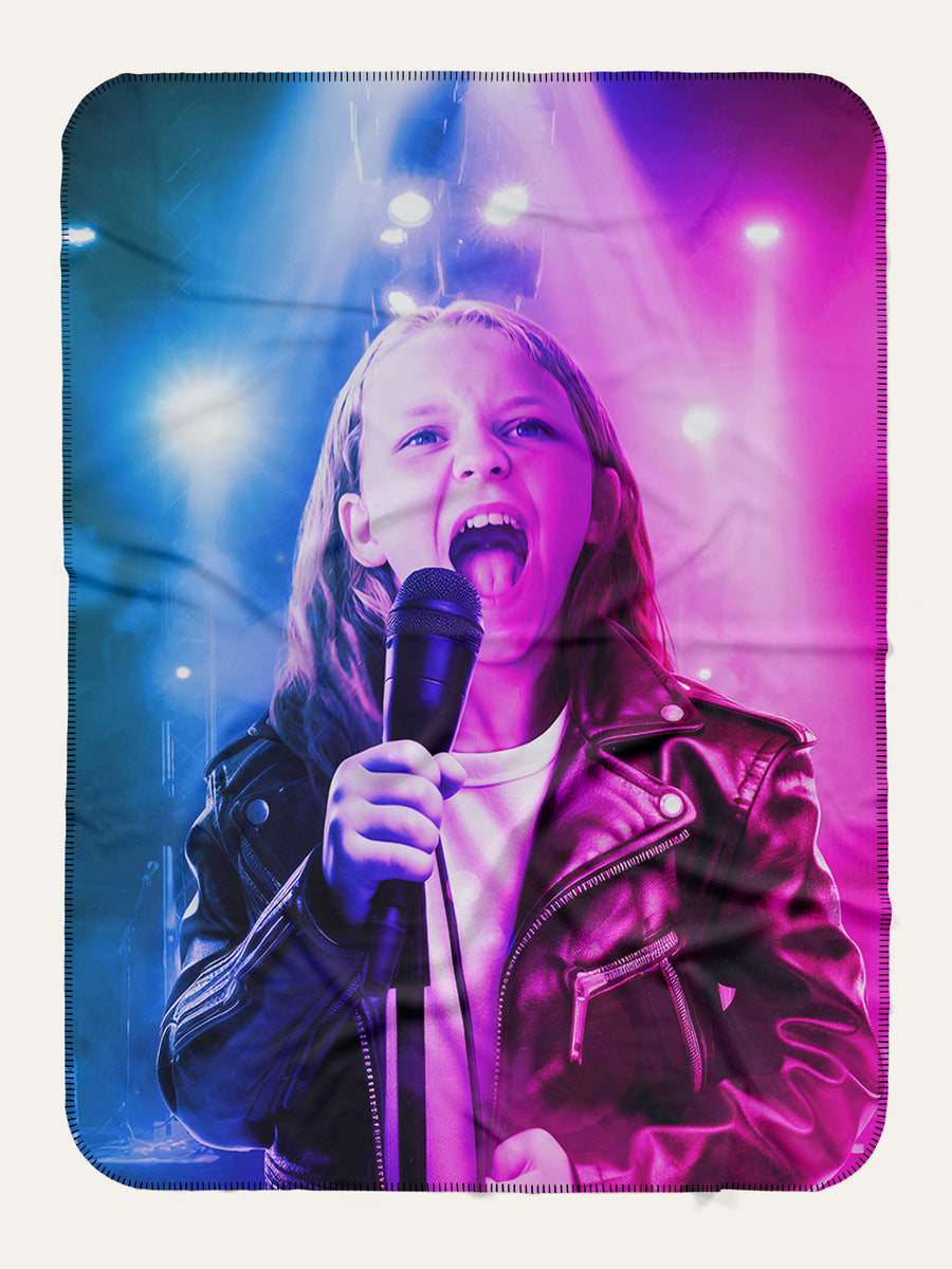 The Popstar - Custom Kids Blanket