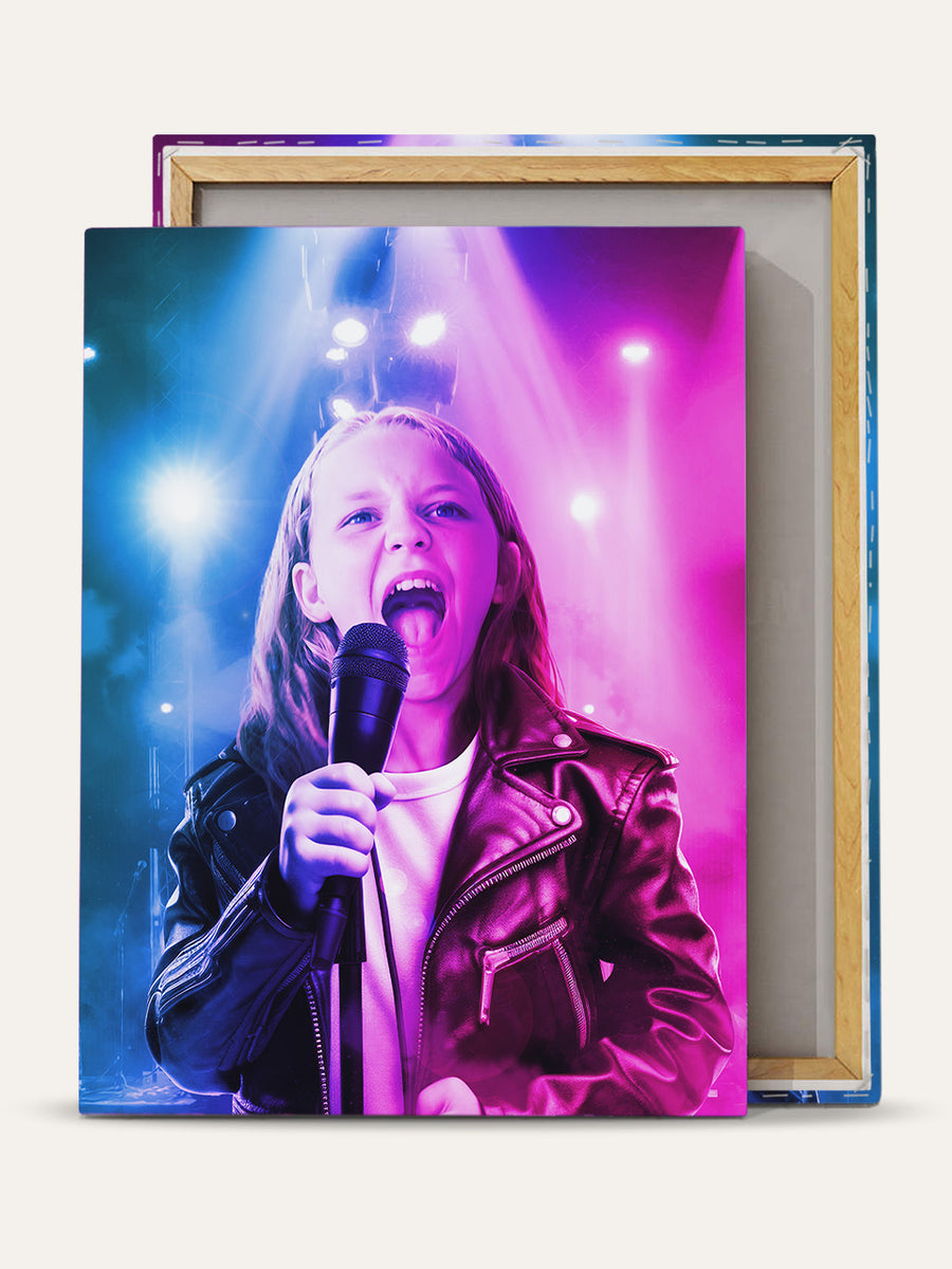 The Popstar - Custom Kids Canvas
