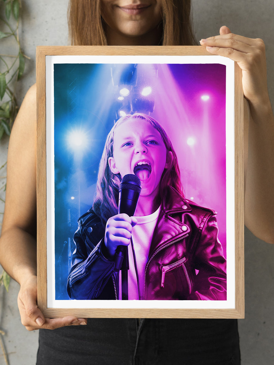 The Popstar - Custom Kids Portrait