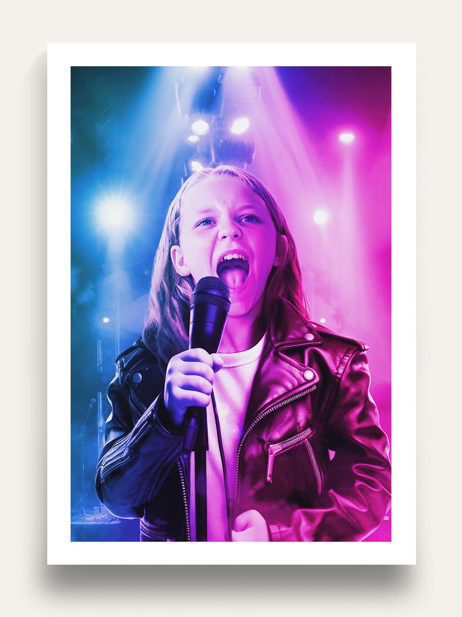 The Popstar - Custom Kids Portrait