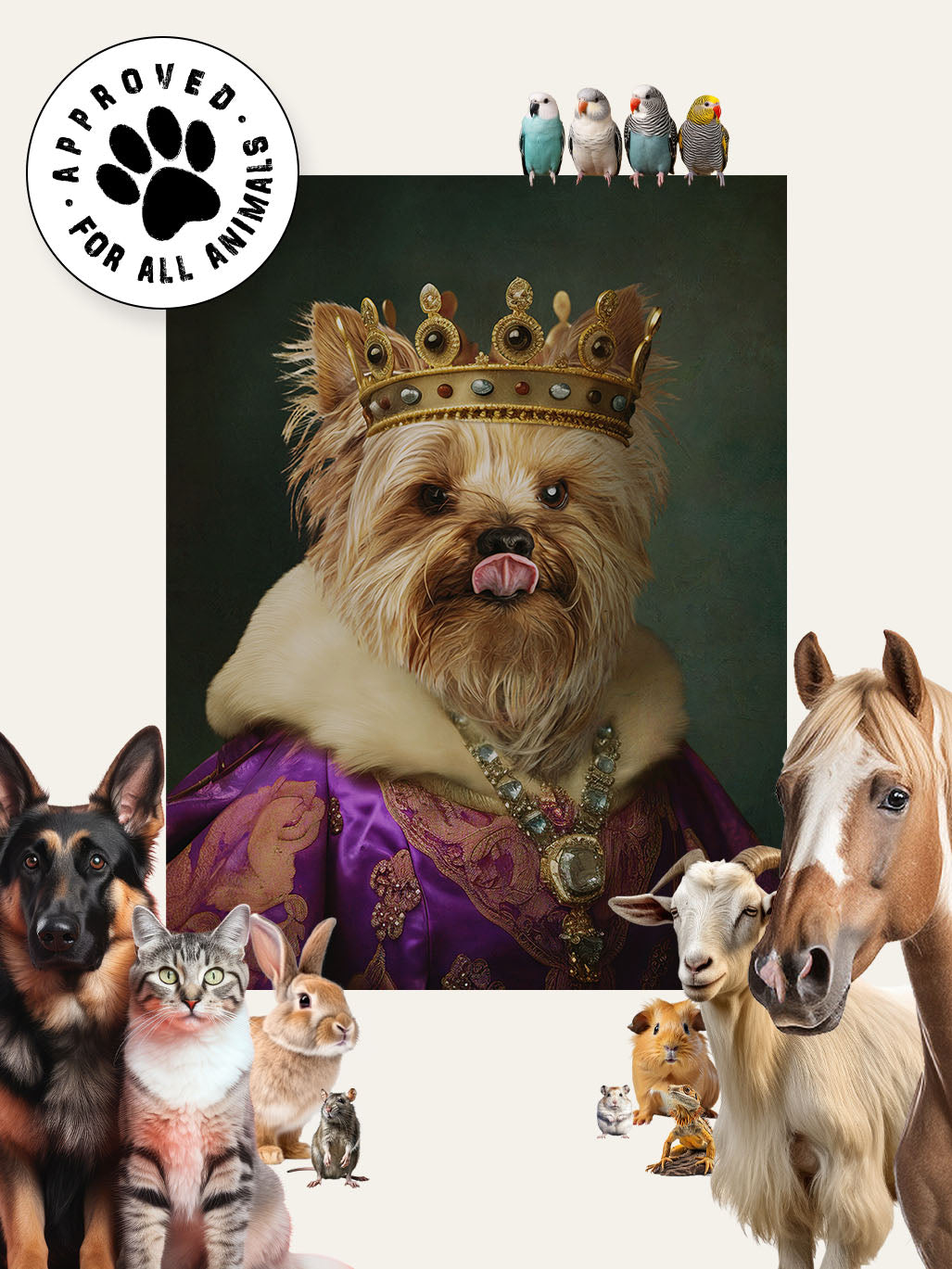 Royal Highness – Custom Pet Canvas