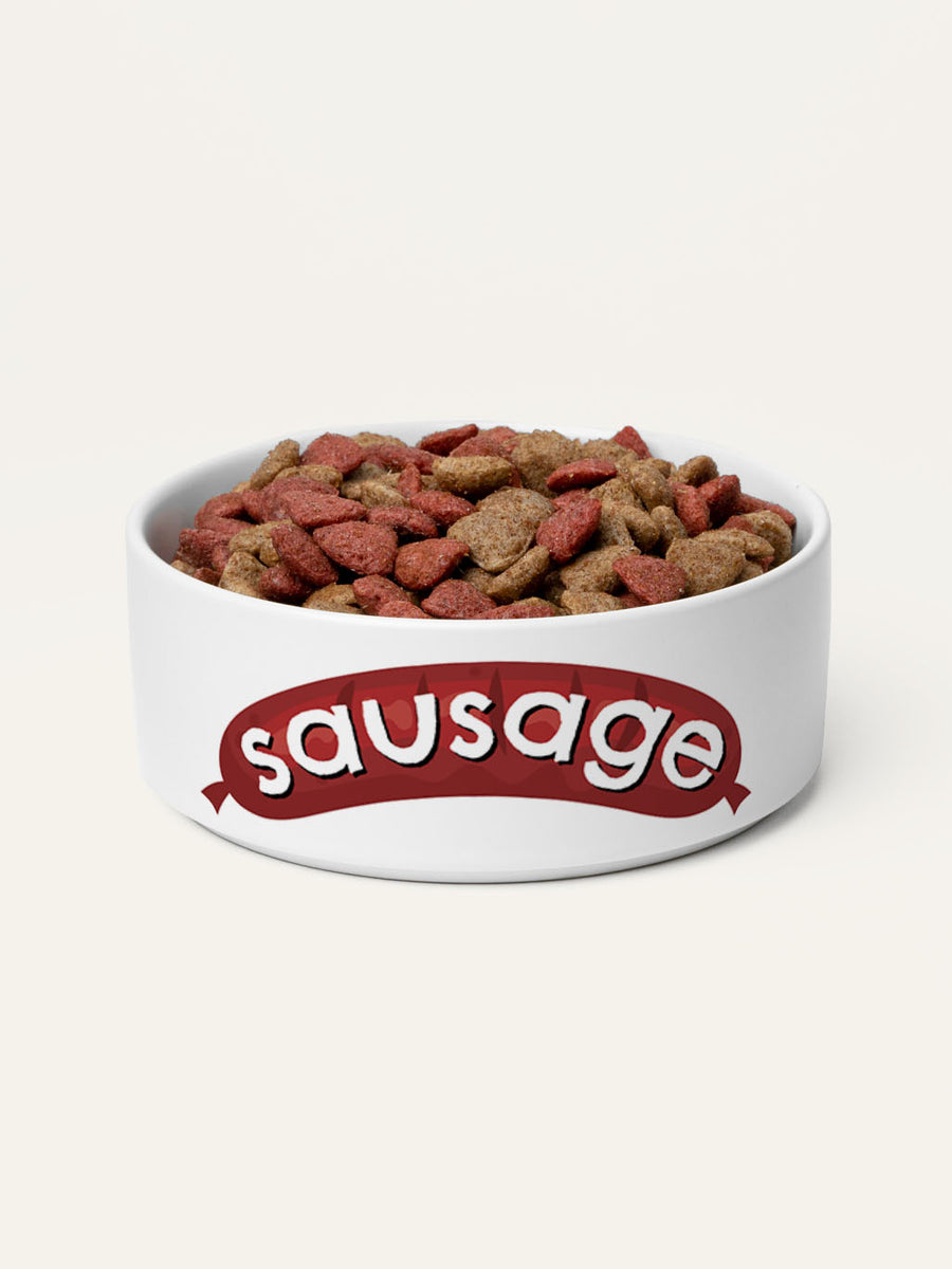 Sausage - Personalised Pet Bowl